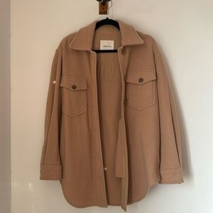 Aritzia Wilfred Free Ganna shirt jacket - 100% merino wool